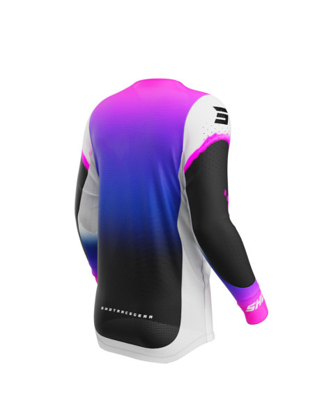 Maillot cross Shot 2025 Aerolite Astral - Bleu Rose