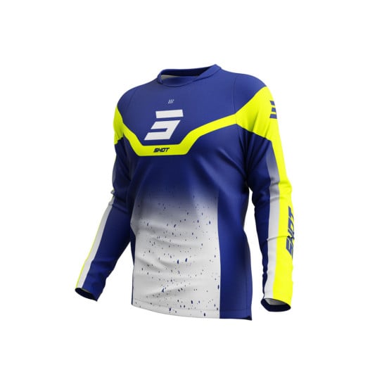Maillot cross Shot 2025 Devo Blast - Bleu