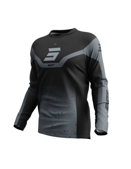 Maillot cross Shot 2025 Devo Blast - Noir Gris