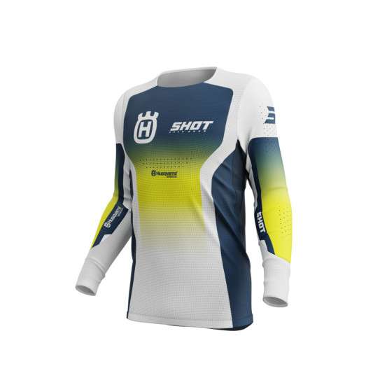 Maillot cross Shot 2025 Aerolite Husqvarna - Bleu