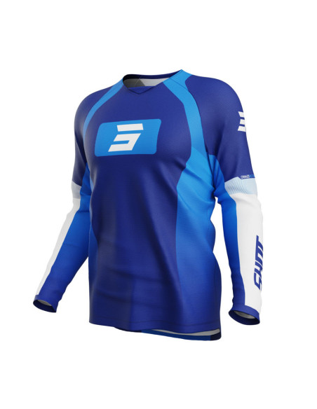 Maillot cross Shot 2025 Draw Instinct - Bleu