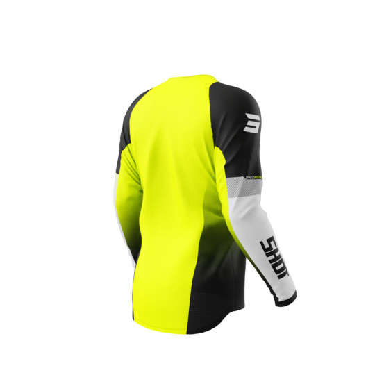 Maillot cross Shot 2025 Draw Instinct - Jaune Fluo
