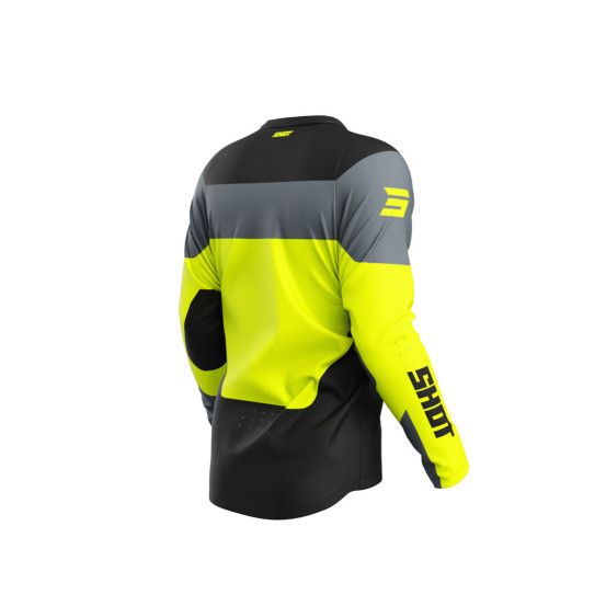 Maillot cross Shot 2025 Devo League - Jaune Fluo