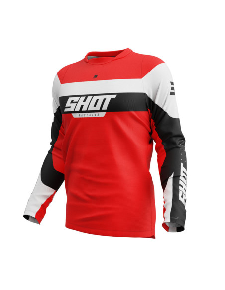 Maillot cross Shot 2025 Devo League - Rouge