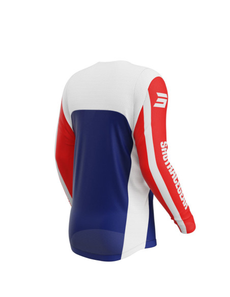Maillot cross Shot 2025 Contact Mythic - Bleu Rouge
