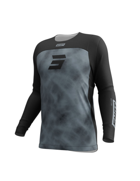 Maillot cross Shot 2025 Contact Onyx - Noir Gris