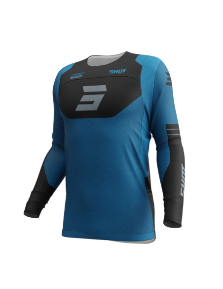 Maillot cross Shot 2025 Contact Shield - Bleu