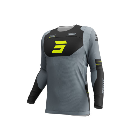 Maillot cross Shot 2025 Contact Shield - Jaune Fluo