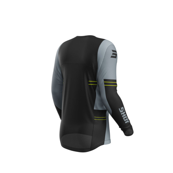 Maillot cross Shot 2025 Contact Shield - Jaune Fluo