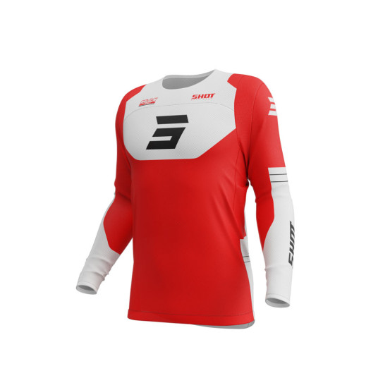 Maillot cross Shot 2025 Contact Shield - Rouge
