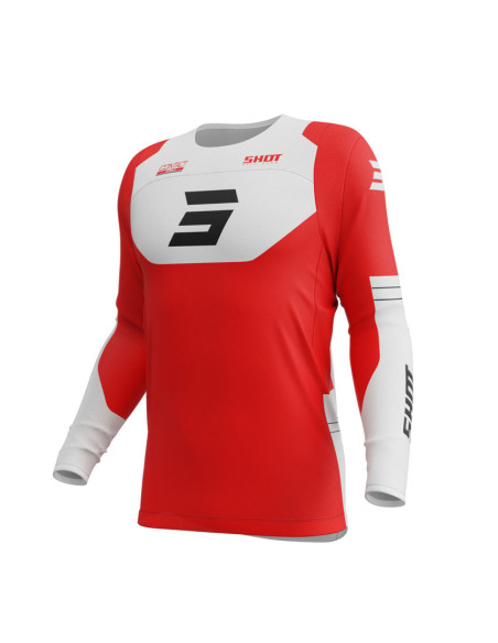 Maillot cross Shot 2025 Contact Shield - Rouge