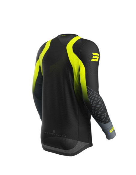 Maillot cross Shot 2025 Aerolite Ultra - Jaune Fluo
