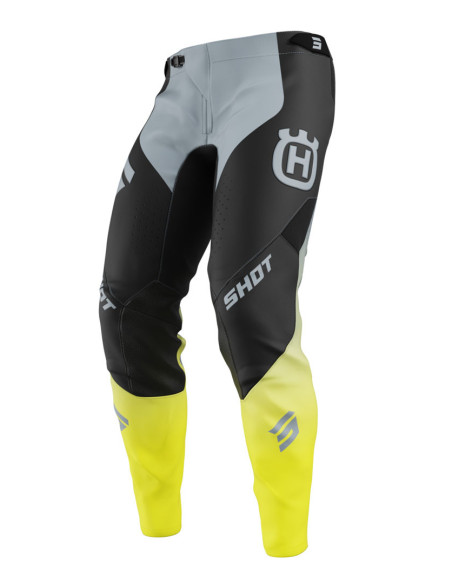 Pantalon cross Shot 2025 Aerolite Husqvarna - Noir Gris