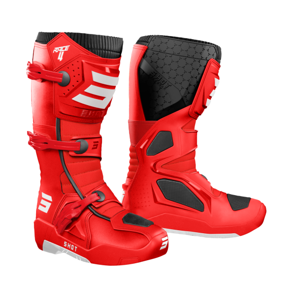 Bottes cross Shot Race 4 - Rouge