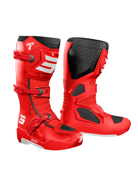 Bottes cross Shot Race 4 - Rouge