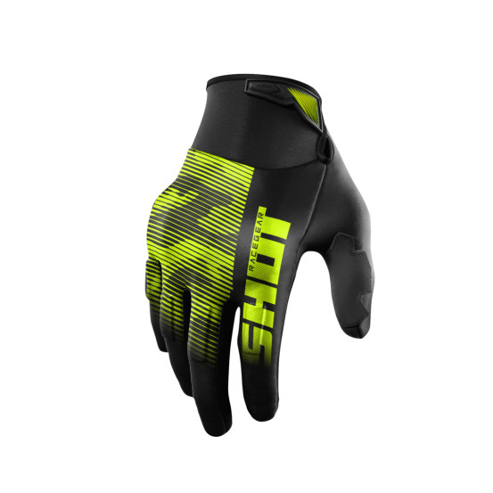 Gants cross Shot 2025 Drift Tactic - Jaune Fluo