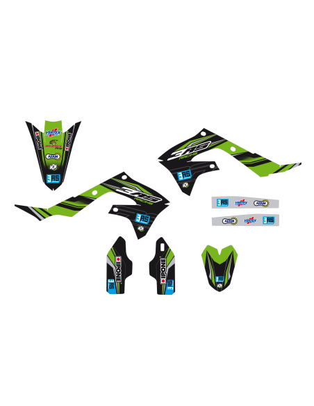 Kit déco 3AS Racing édition Factory Kawasaki 450 KX F 2019-2020
