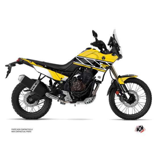 Kit Déco Moto KUTVEK Replica Yamaha TENERE 700 Jaune