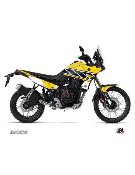 Kit Déco Moto KUTVEK Replica Yamaha TENERE 700 Jaune