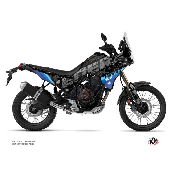 Kit Déco Moto KUTVEK Touareg Yamaha TENERE 700 Bleu