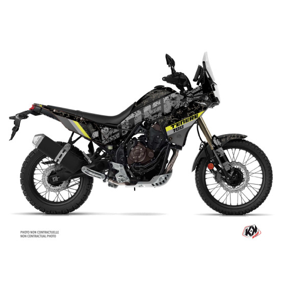 Kit Déco Moto KUTVEK Touareg Yamaha TENERE 700 Jaune