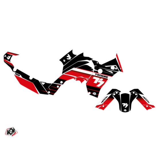 Kit Déco Moto KUTVEK Classik Yamaha TENERE 700 Rouge