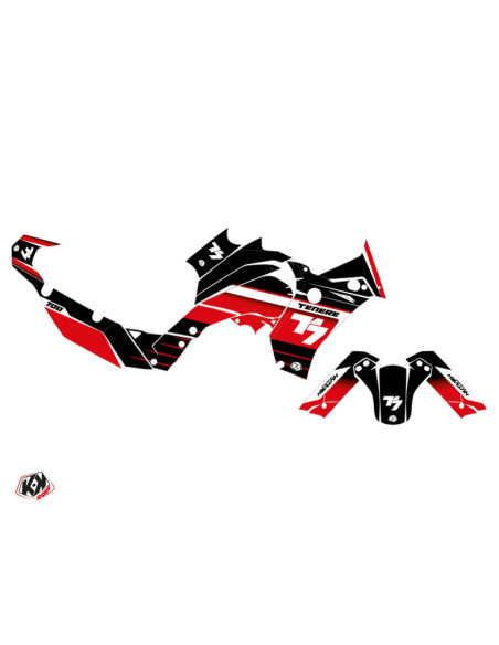 Kit Déco Moto KUTVEK Classik Yamaha TENERE 700 Rouge
