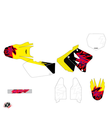 Kit déco Motocross KUTVEK Memories Suzuki 250 RM 2001-2008