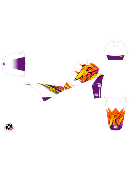 Kit déco Motocross KUTVEK Memories Yamaha 80 PW toutes années