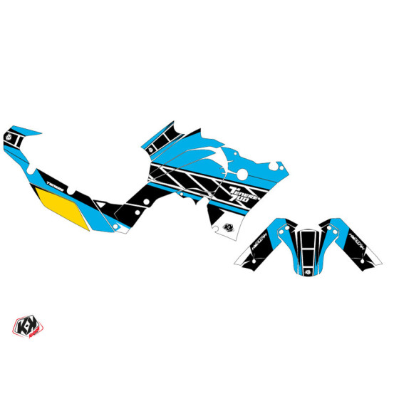 Kit Déco Moto KUTVEK Replica Yamaha TENERE 700 Cyan