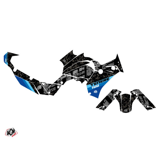 Kit Déco Moto KUTVEK Touareg Yamaha TENERE 700 Bleu