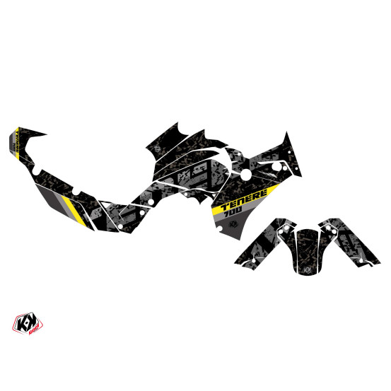 Kit Déco Moto KUTVEK Touareg Yamaha TENERE 700 Jaune