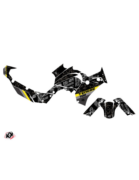 Kit Déco Moto KUTVEK Touareg Yamaha TENERE 700 Jaune