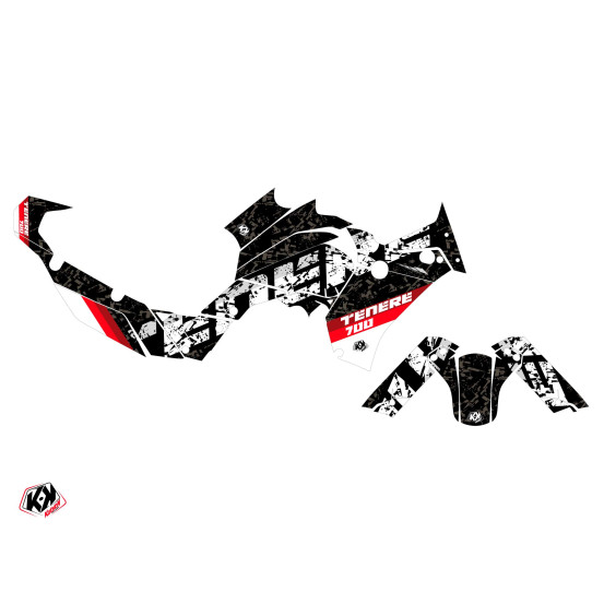 Kit Déco Moto KUTVEK Touareg Yamaha TENERE 700 Rouge