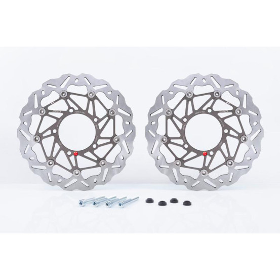 Kit Disque de frein avant Oversize BRAKING WAVE OKWK06 Racing SK2 SUZUKI