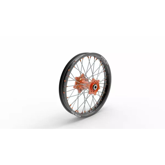Roue arrière complète 2,15x19 KITE Husaberg TE/FE Husqvarna TC/FC/TE/FE KTM SX/SXF/EXC/EXCF Jante Noir/Moyeu Orange