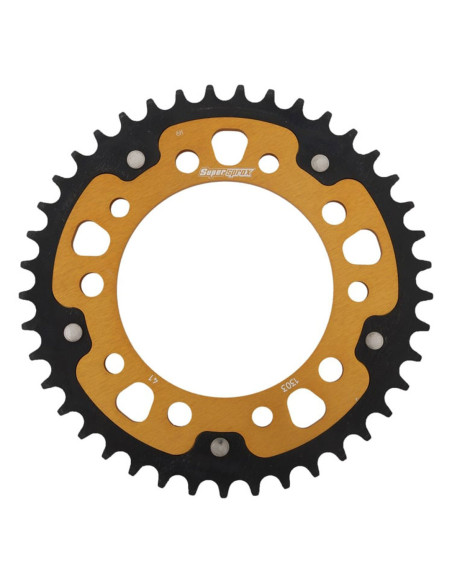 Couronne Stealth Supersprox Bi-métal Pas 520 Or 41 dents CA509SG