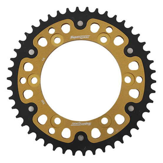 Couronne Stealth Supersprox Bi-métal Pas 520 Or 46 dents CC606SG