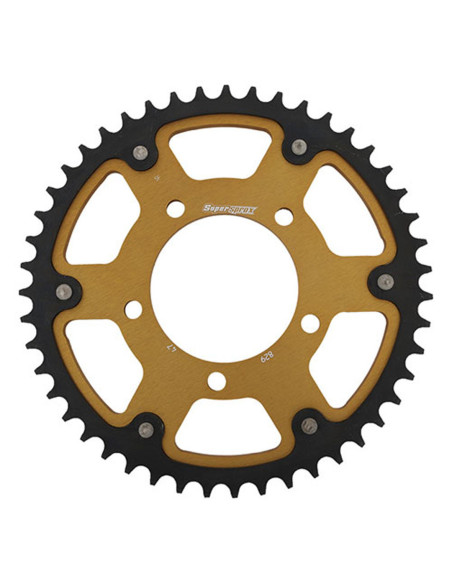 Couronne Stealth Supersprox Bi-métal Pas 525 Or 47 dents CE601SG