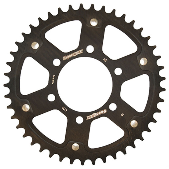 Couronne Stealth Supersprox Bi-métal Pas 520 Noir 45 dents CG403SN
