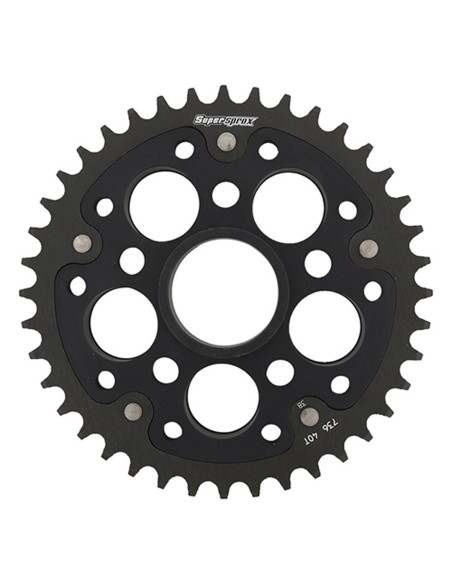 Couronne Stealth Supersprox Bi-métal Pas 520 Noir 40 dents CL606SN