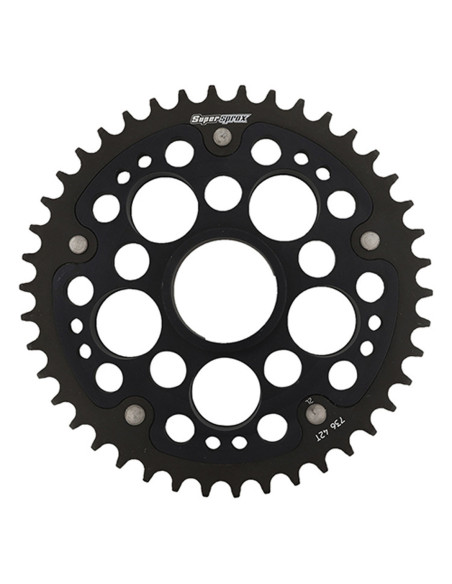Couronne Stealth Supersprox Bi-métal Pas 520 Noir 42 dents CL606SN
