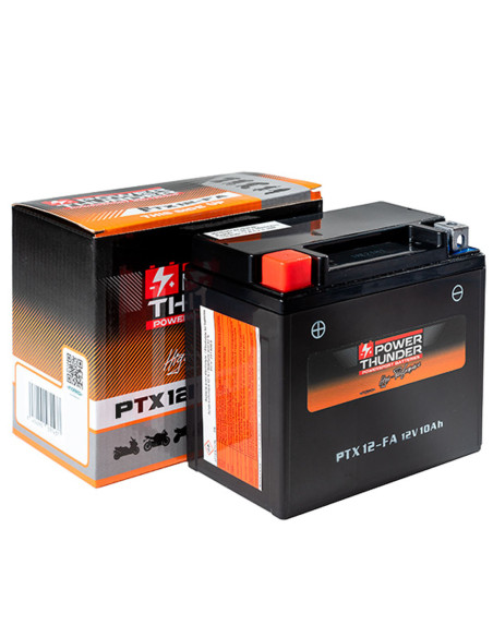 Batterie moto 12v POWER THUNDER YTX12 FA