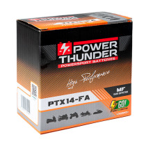 Batterie moto 12v POWER THUNDER YTX14 FA