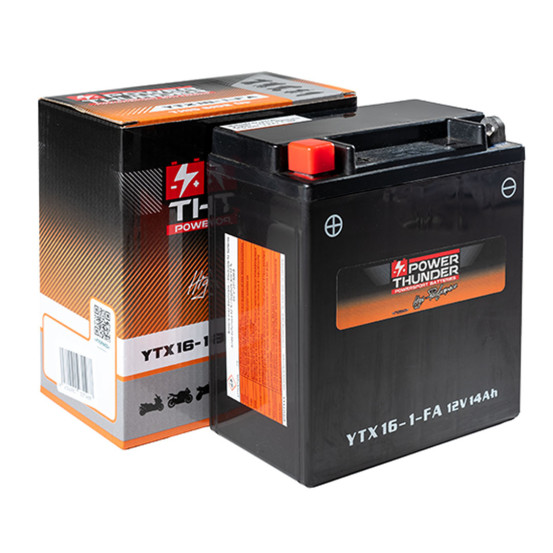 Batterie moto 12v POWER THUNDER YTX16-1 FA