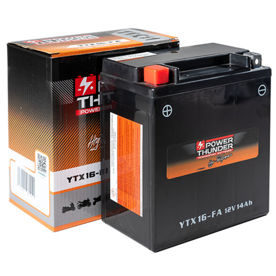 Batterie moto 12v POWER THUNDER YTX16-FA