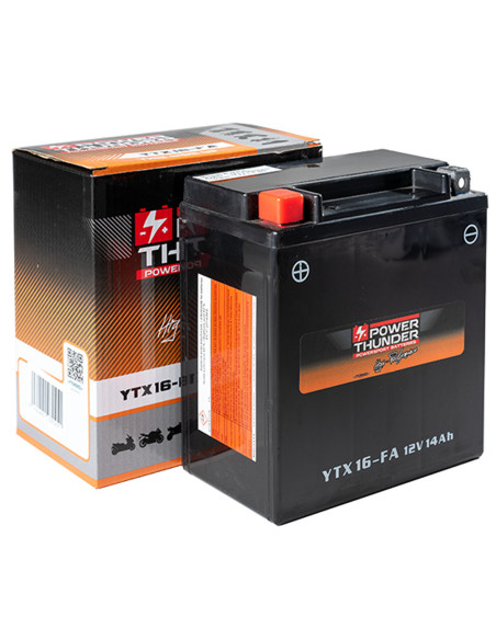 Batterie moto 12v POWER THUNDER YTX16-FA