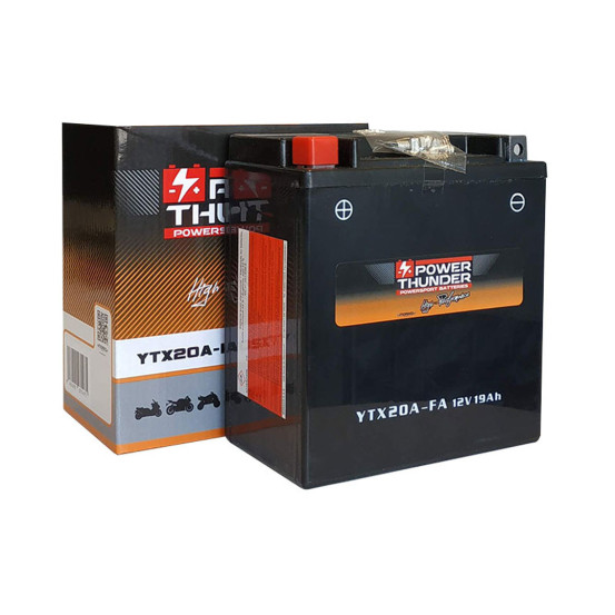 Batterie moto 12v POWER THUNDER YTX20A FA