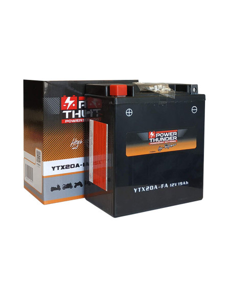 Batterie moto 12v POWER THUNDER YTX20A FA