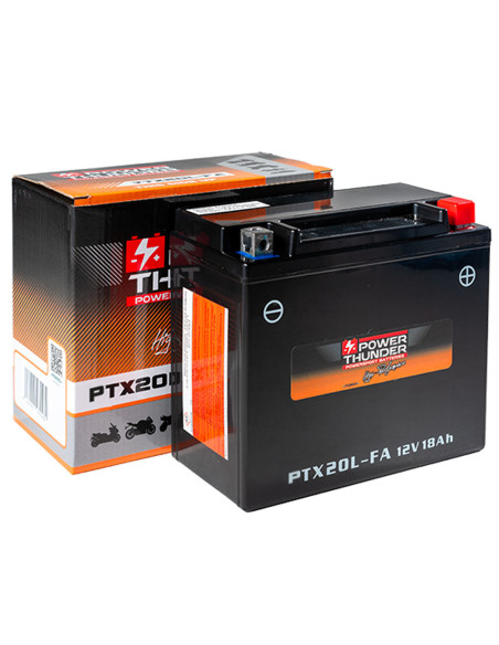 Batterie moto 12v POWER THUNDER YTX20L FA